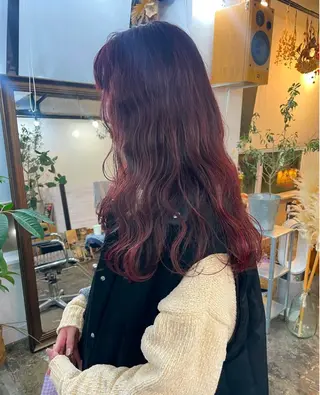 ロング カラー コハル ブリーチモデル募集中のヘアスタイル