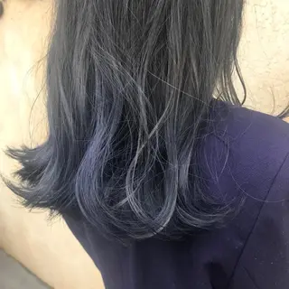 ミディアム カラー ヤスドミ ケイスケのヘアスタイル