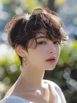 ショート 馬場 佑太のヘアスタイル