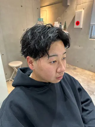 パーマ メンズ 💎メンズカット /フェザー/細野💎のヘアスタイル