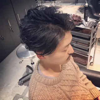 ショート カラー パーマ 髪質改善🌈縮毛矯正 荻原　達矢のヘアスタイル
