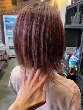 ミディアム カラー メンズ 久木原 ゆりのヘアスタイル
