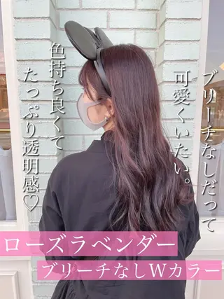 セミロング カラー ヘアアレンジ 💞あざと可愛い💞 児玉大地のヘアスタイル