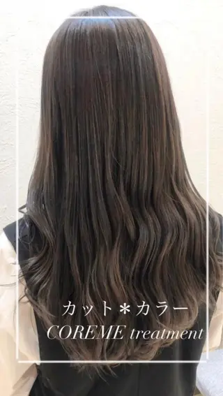 ロング カラー 縮毛矯正/髪質改善/ 艶髪ササキナツミのヘアスタイル