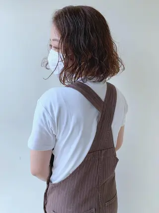 ショート カラー パーマ AR.MARA サトウヒカルのヘアスタイル