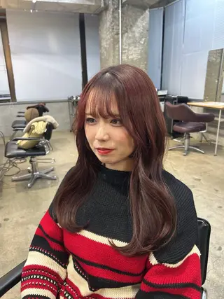 ロング サワムラ ソナタのヘアスタイル