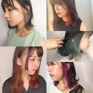 ミディアム カラー ヘアアレンジ 竹内啓太 ボブのヘアスタイル