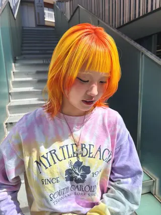 カラー ブリーチ/レイヤー momoha🐰🪡のヘアスタイル