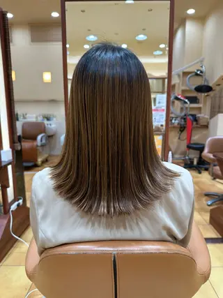 ロング ボブ/ゆるふわ ボブパーマ/とういのヘアスタイル