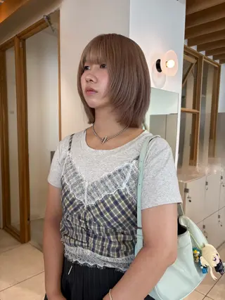 ショート カラー 似合わせカットカラー りおなのヘアスタイル