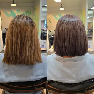 ミディアム カラー 野村 果音(カノン)のヘアスタイル