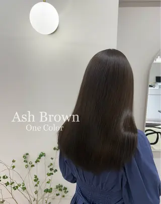 ロング カラー ヘアアレンジ 二ヶ月綺麗なデザイン カット/星野六三四のヘアスタイル
