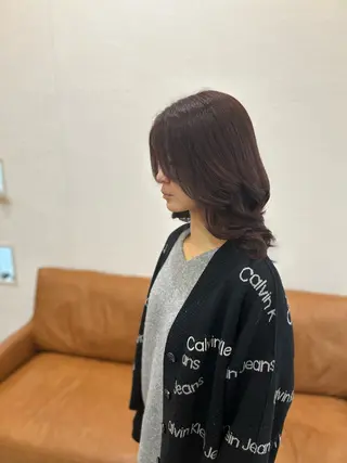 セミロング カラー 堀 大輔のヘアスタイル