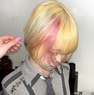 ショート カラー hair salon　丹tan所属・Rena✴︎トレンド ×スタンダードMIXのヘアスタイル