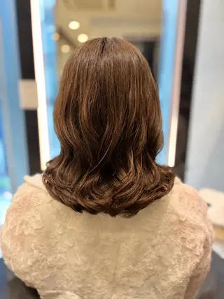 ミディアム パーマ 🌸銀座No.1パー マ🌸いでいあやのヘアスタイル