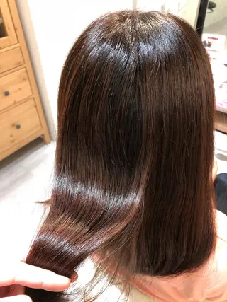 ミディアム カラー 金子 富士のヘアスタイル