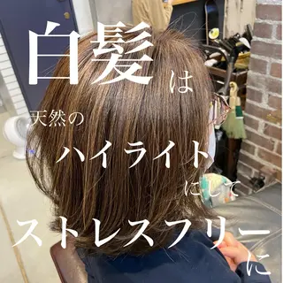 ミディアム カラー La vielle 西峠のヘアスタイル