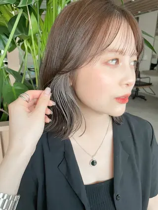 ミディアム カラー Agnos 青山/ saya🌼のヘアスタイル