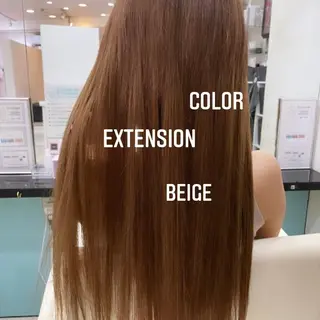 ロング カラー エクステ🩵ブリーチ 韓国ヘア🩵KAEのヘアスタイル