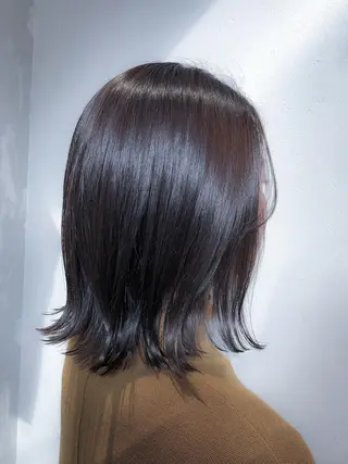 ミディアム カラー 池田 寿子のヘアスタイル
