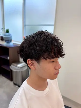 パーマ メンズ 韓国ヘア特化/メン ズパーマ特化/下田のヘアスタイル
