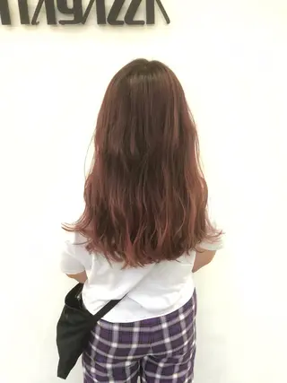 セミロング カラー 東條 克義のヘアスタイル