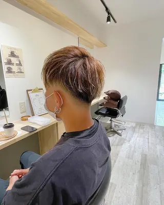 カラー メンズ 升水 優太のヘアスタイル