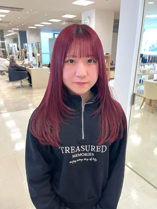 ロング カラー 暖色専門美容師🎀 お客様満足度◎のヘアスタイル