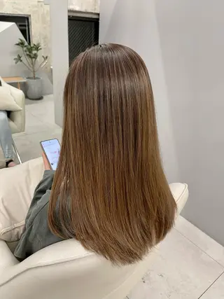 ロング カラー パーマ 滝沢 嵩大のヘアスタイル