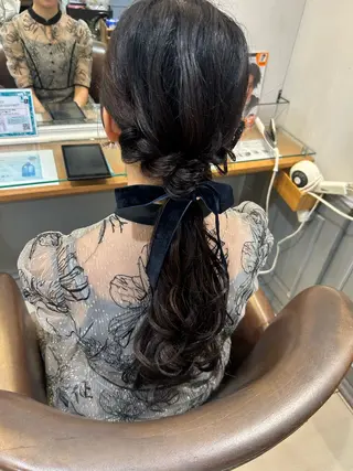 ヘアアレンジ 韓国ヘアー🇰🇷 MIWAのヘアスタイル