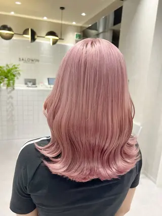 セミロング カラー ヘアアレンジ 新宿color🐝 AYAKA🌈💖のヘアスタイル