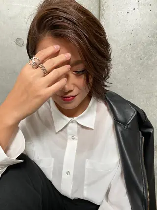 ショート 前田 梨沙のヘアスタイル