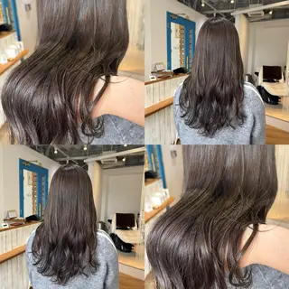ロング カラー RINNO🌷透明感 カラー/縮毛矯正のヘアスタイル