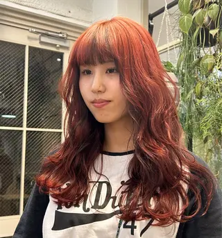 ロング カラー じゅわっと暖色カラー 🍊Moemiのヘアスタイル
