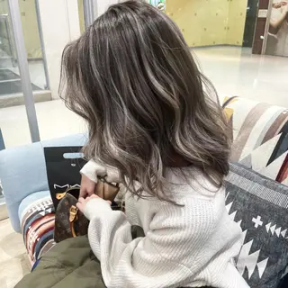 ミディアム カラー タナカ タクヤのヘアスタイル