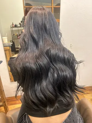 ロング カラー 大阪デザインカラー/ カットモデル募集のヘアスタイル