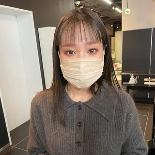 セミロング カラー 渡邊 直輝のヘアスタイル