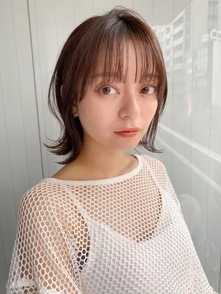 ミディアム カラー レイヤー×髪質改善✨ 渋谷/佐藤侑哉のヘアスタイル