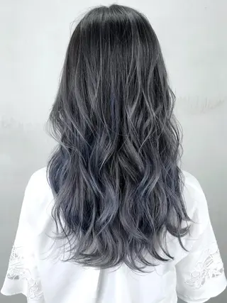 ロング カラー パーマ ヘアアレンジ ITbyALBUM 中野店のヘアスタイル