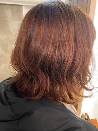 ミディアム パーマ ヘアアレンジ MODE K’s川西 瀧尻光のヘアスタイル