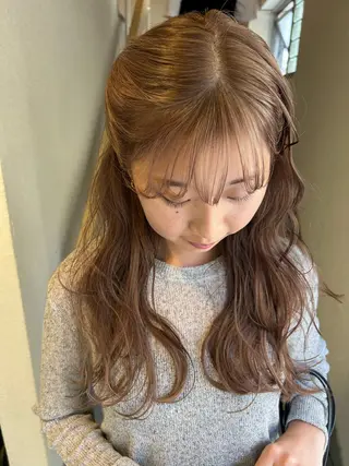 ロング カラー 薄暮 マツイ レンのヘアスタイル