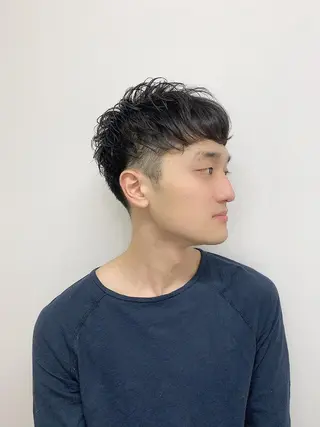 ショート メンズ 肌に馴染むカラー 梅田・増田のヘアスタイル