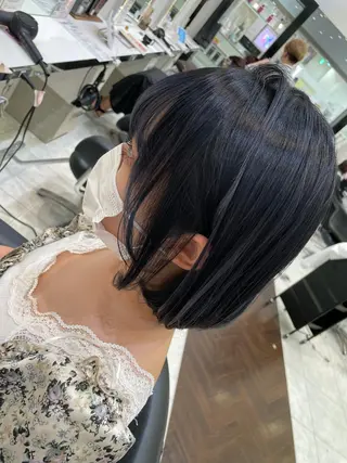 ミディアム 岸 保奈美のヘアスタイル