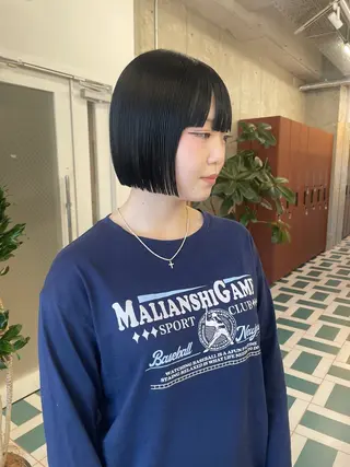 ショート RIN🎀レイヤー/ ボブ/オリーブカラーのヘアスタイル