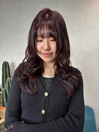ロング カラー ヘアアレンジ iona/ハイトーン /ネイルのネイルデザイン