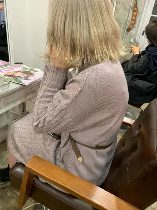 ミディアム カラー パーマ ヘアアレンジ キッズ ネイル マツエク・マツパ 古賀 侑磨のヘアスタイル