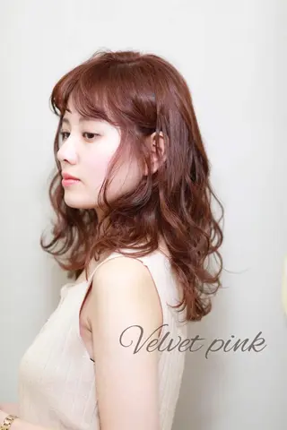 ロング カラー パーマ 髪質改善タムラ アユコのヘアスタイル