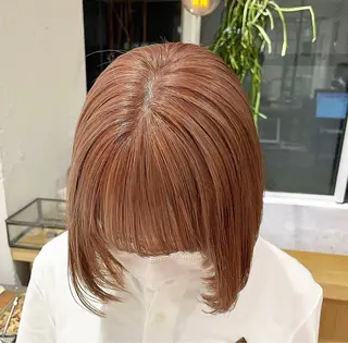 ショート カラー オリーブ/縮毛♡ Natsuno🩰のヘアスタイル