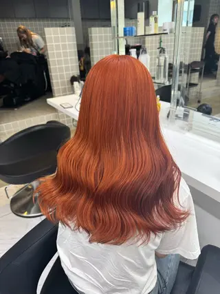 ロング カラー パーマ ヘアアレンジ メンズ キッズ 韓国系🇰🇷🩶 艶暗髪/MEIのヘアスタイル