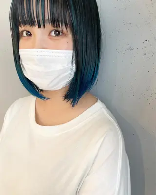 ミディアム カラー 東 みのりのヘアスタイル